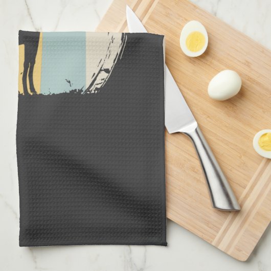 Giraffe Vintag Geschirrtuch (Viertel Falte)