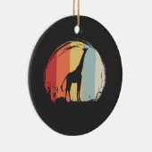 Giraffe Vintag Keramik Ornament (Rechts)