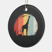 Giraffe Vintag Keramik Ornament (Links)