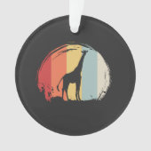 Giraffe Vintag Ornament (Vorderseite)
