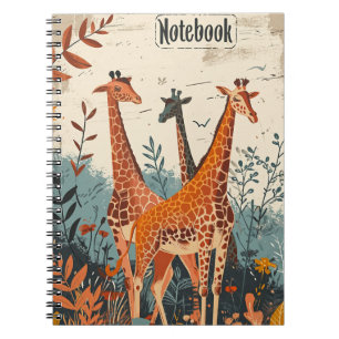 Giraffe Vintage Notizblock