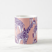 Giraffe Vintage Spots Safari Illustration Kaffeetasse (Mittel)