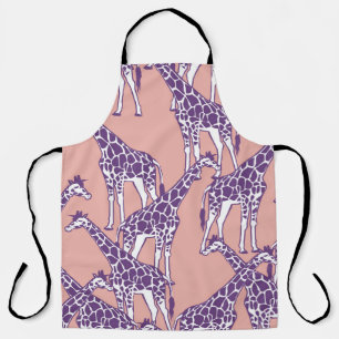 Giraffe Vintage Spots Safari Illustration Schürze