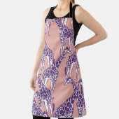 Giraffe Vintage Spots Safari Illustration Schürze (InSitu)