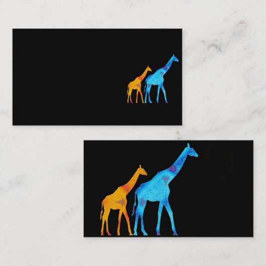 Giraffe Visitenkarte (Vorne/Hinten)
