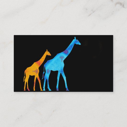 Giraffe Visitenkarte (Rückseite)