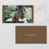 Giraffe-Visitenkarten Visitenkarte (Vorne/Hinten)