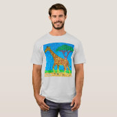 Giraffe (vivid) - T - Shirt für Männer (Vorne ganz)