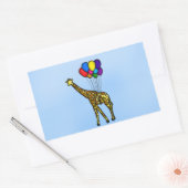 Giraffe von Balloons Rechteckiger Aufkleber (Umschlag)