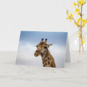 Giraffe von Südafrika Karte (Gelbe Blume)