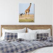 Giraffe von Waterhole Leinwanddruck (Insitu (Schlafzimmer))
