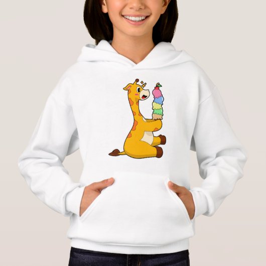 Giraffe Waffeleis Hoodie (Vorderseite)