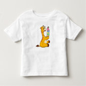 Giraffe Waffeleis Kleinkind T-shirt (Vorderseite)