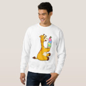 Giraffe Waffeleis Sweatshirt (Vorne ganz)