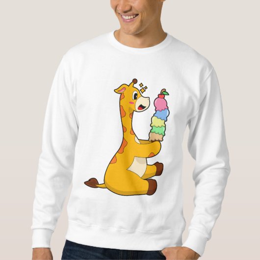 Giraffe Waffeleis Sweatshirt (Vorderseite)