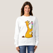 Giraffe Waffeleis Sweatshirt (Vorne ganz)