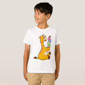 Giraffe Waffeleis T-Shirt (Vorne ganz)