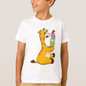 Giraffe Waffeleis T-Shirt (Vorderseite)