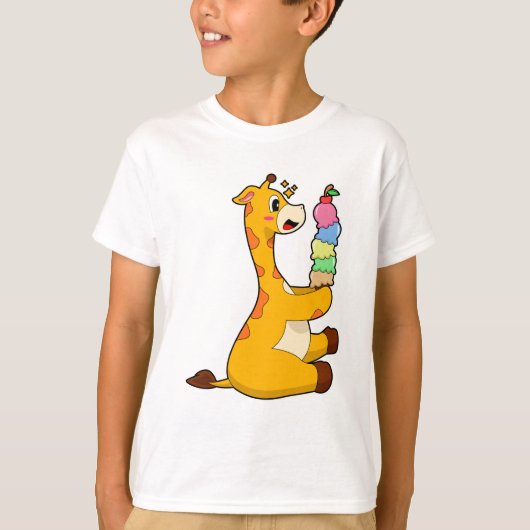 Giraffe Waffeleis T-Shirt (Vorderseite)