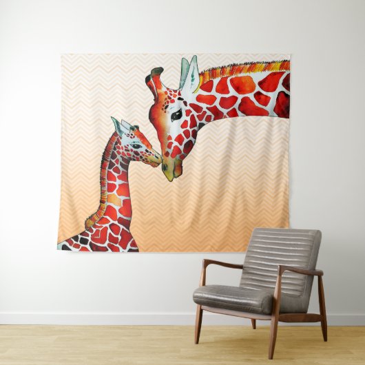 Giraffe Wandteppich (Beispiel (Horizontal))