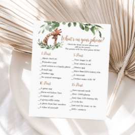 Giraffe, was auf deinem Handyspiel ist