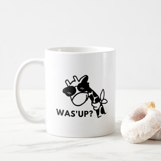 Giraffe Was los ist Kaffeetasse (Mit Donut)