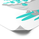 GIRAFFE - WASSERBEWEGUNG POSTER (Ecke)