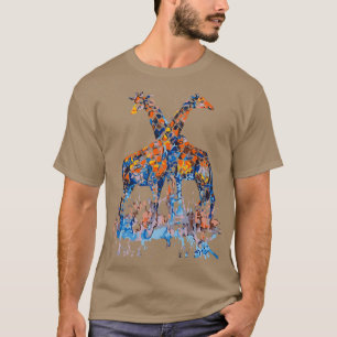 Giraffe Wasserfarbe Liebe Giraffe T-Shirt