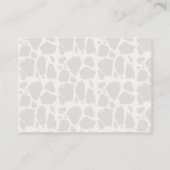 Giraffe Watercolor Baby Showcard Hinweiskarte (Rückseite)