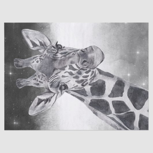 Giraffe Watercolor Seidenpapier (Vorderseite)