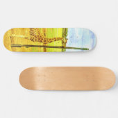 Giraffe Watercolor Skateboard (Horizontal)