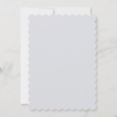 Giraffe Wear Brillen blasen rosa Kaugummi Einladung (Rückseite)