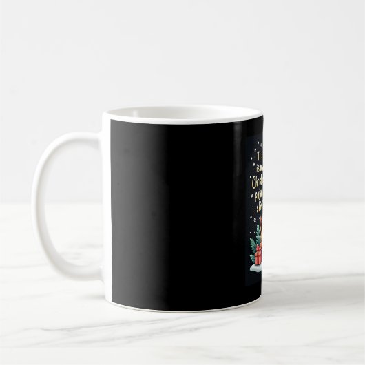 Giraffe Wear Weihnachtsmannmütze Matching Christma Kaffeetasse (Links)