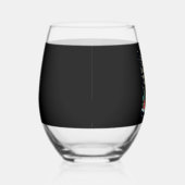 Giraffe Wearing Santa Hat Matching Christmas Pajam Weinglas Ohne Stiel (Rechts)