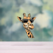 Giraffe Wearing-Sonnenbrille Acrylschild (Neutral)