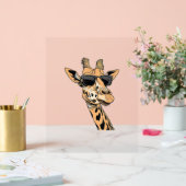 Giraffe Wearing-Sonnenbrille Acrylschild (Hochzeit)