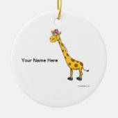 Giraffe - weiblich keramikornament (Vorne)