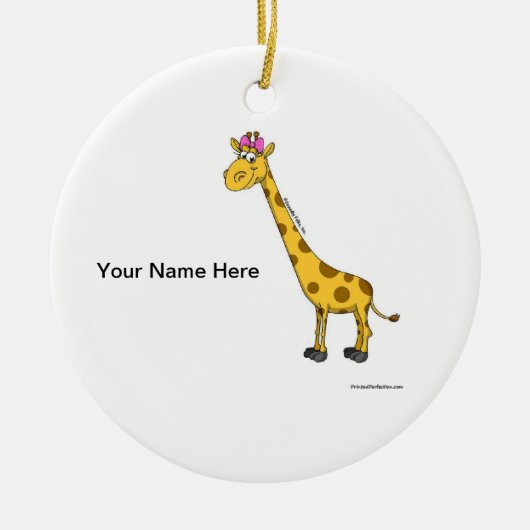 Giraffe - weiblich keramikornament (Vorne)