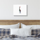 Giraffe Weihnachten _1 Leinwanddruck (Insitu (Schlafzimmer))