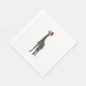 Giraffe Weihnachten _1 Serviette (Ecke)
