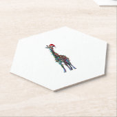 Giraffe Weihnachten _1 Untersetzer (angewinkelt)