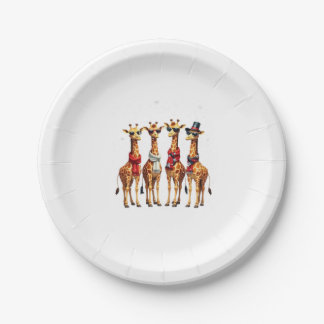 Giraffe Weihnachten Chic Oversized T-Shirt Pappteller