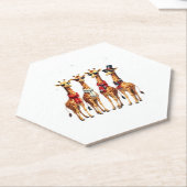 Giraffe Weihnachten Chic Oversized T-Shirt Untersetzer (angewinkelt)