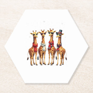 Giraffe Weihnachten Chic Oversized T-Shirt Untersetzer
