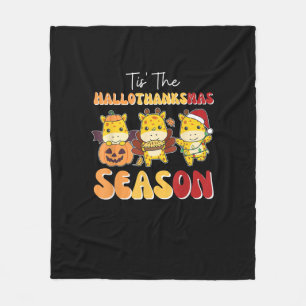 Giraffe Weihnachten Halloween Das ist die Hallotha Fleecedecke
