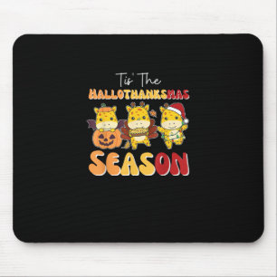 Giraffe Weihnachten Halloween Ist Das Hallothanksm Mousepad