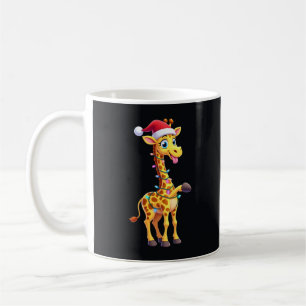 Giraffe Weihnachtsbeleuchtung Lustiger Weihnachtsm Kaffeetasse