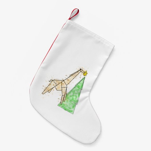 Giraffe Weihnachtsfest-Strumpf Kleiner Weihnachtsstrumpf (Vorderansicht (hängend))