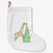 Giraffe Weihnachtsfest-Strumpf Kleiner Weihnachtsstrumpf (Vorderseite)