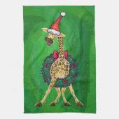 Giraffe Weihnachtsküchentuch Geschirrtuch (Vertikal)